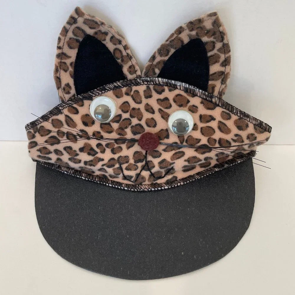 3 Pc Leopard Set Halloween Costume Hat, Skirt & Shoes